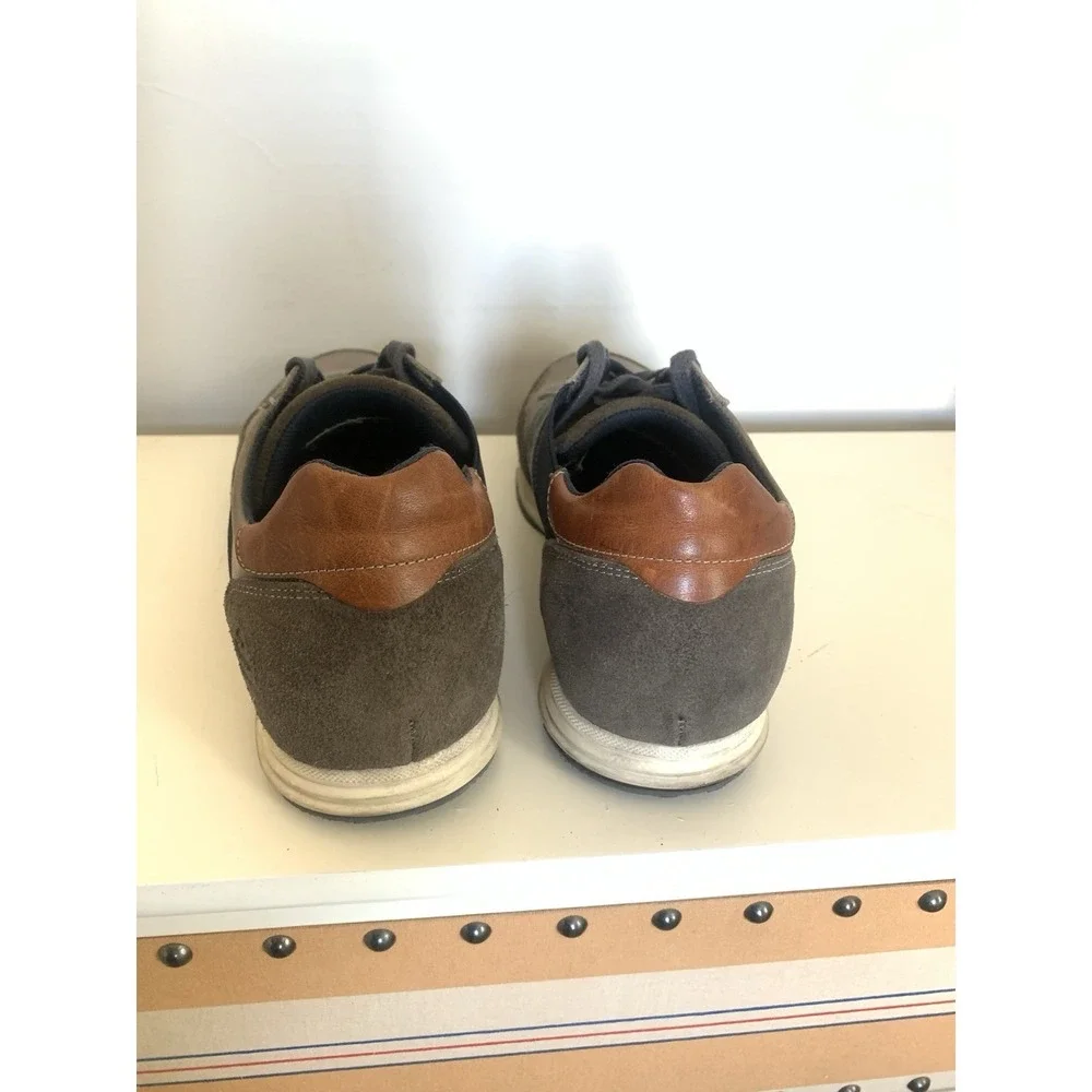 Bullboxer MAYX Men's Brown Leather Suede Casual Low Top Sneakers US 12 / EU 45